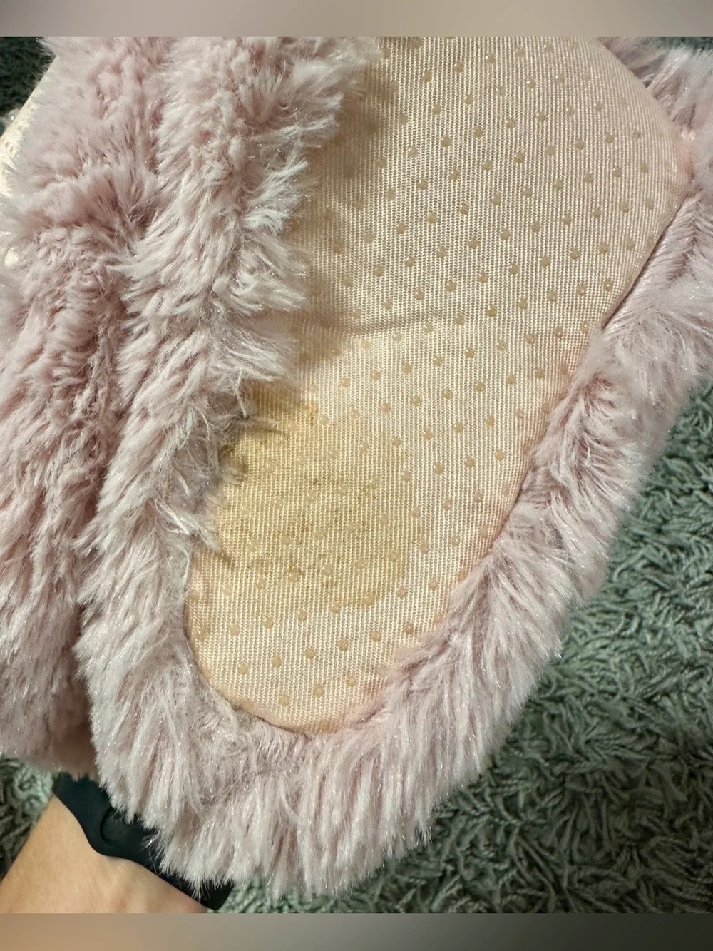 Carter's Pink Fuzzy Monster Claw Slipper Boots